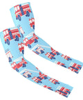 Stay Fresh With These Dope Cooling Arm Sleeves Shielding Bold Tattoo Ink Under Blazing Sun While You Crush Cycling Or Fishing Trips Quick Drying Stretch Polyester Delivers Solid UV Protection Daily with fire truck design.