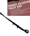 Front Adjustable Track Bar For 0-5 Inch Lift Beefed Up Heavy Duty Forged Steel Ram 2500 4WD 2014-2024 Compatible With 2 3 4 5 Inch Suspension Panhard Bar Leveling, black steel bar with bushings