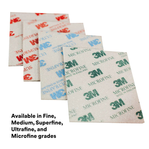 Softback Sanding Sponge 4.5 x 5.5 Inches, 20 Pack, Microfine Grit with flexible foam backing and multigrade options shown