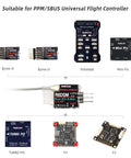 Micro RC Receiver For FPV Drones 10 Channel SBUS PPM 2.4GHz Anti Interference With DSSS FHSS Great For Mini Quad Copters and boards