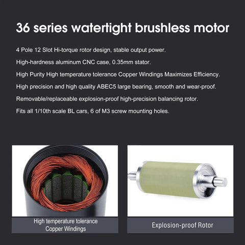 Badass M3660 4200KV Brushless Motor High Torque Upgrade For 10 Scale Rc Cars Featuring Solid Aluminum Housing And Reliable Copper Windings For Weekend Bashes With Zero Lag