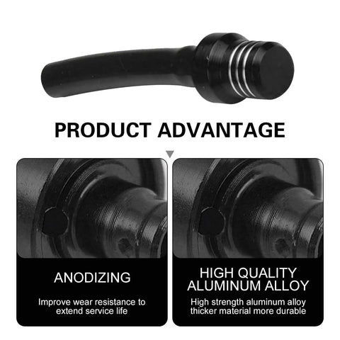 2 Pack CNC Aluminum Gas Cap Vent Tube With Steel Balls Universal Fuel Cap Air Vent Hose For ATVs Motorcycles Dirt Bikes