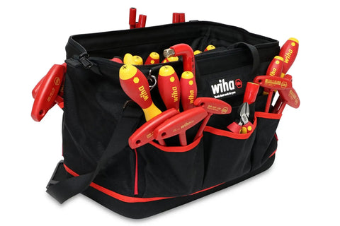 Insulated 66 Piece Tool Set With Pliers Cutters Nut Drivers Screwdrivers T Handles Knife Sockets Three Eighths Inch Drive