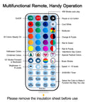 Remote control for Smart Christmas Lights 196ft 600 LED WiFi Color Changing with multiple color modes and timers.