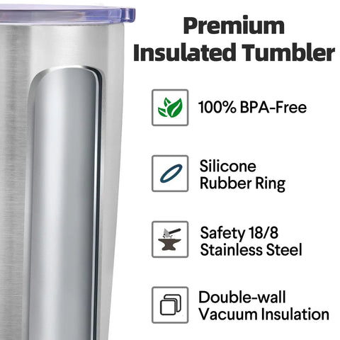 Top Shelf 20 Oz Stainless Steel Tumbler Bulk 12 Pack Double Wall Vacuum Insulated Travel Coffee Mug features BPA-free materials.