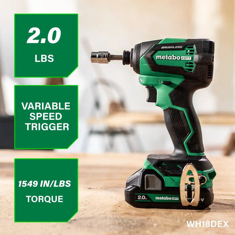 All-In-One 18V MultiVolt Cordless Drill, Impact Driver, Reciprocating Saw, And Torchlight 4-Piece Combo Kit displayed on table