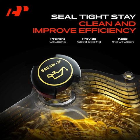 Engine Oil Filler Cap For Ford F Series And Popular Models Like F 150 F 250 F 350 Explorer Mustang Ranger Taurus Bronco Expedition Navigator And More Replacement Cap With Easy Install And Tight Seal on engine surface