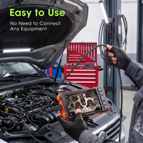 Triple Lens Endoscope For Auto And Home Repairs Engine Drain Inspection HD Waterproof Camera With IP67 Rating Great For Plumbing HVAC And DIY Diagnostics Pro Grade Sewer And Drain Inspection Tool used in car engine bay