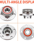 Pair Rear Wheel Hub And Bearing Assembly For Audi TT 2000-2006 And VW Beetle 1998-2010 Golf Jetta 1999-2005 5 Lug 2x4 With ABS