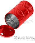 Red oil drum from Beefed Up Roof Rack Accessory Kit For 1/10 Scale RC Crawlers Like TRX4 TRX6 SCX10 And Redcat Featuring Luggage Bag