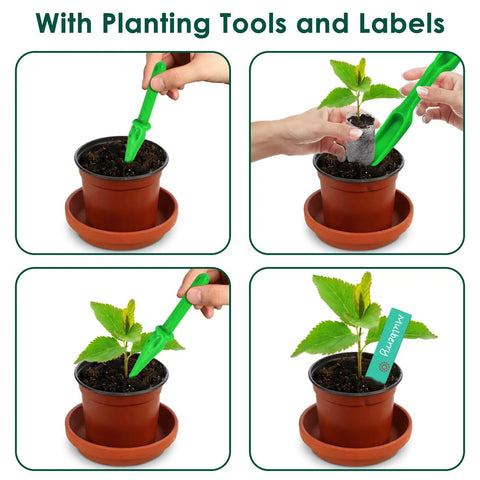 Peat Pellet Seed Starter Pods 100 Pcs 30mm Germination Soil Blocks For Seedlings Herbs Vegetables Flowers Garden Start Kit With Nutrient Rich Coconut Fiber Mix