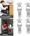 Get Six Nifty 72mm Stainless Steel Toggle Lock Clasps And Screws For Super Easy DIY Box Latching Jobs Without Any Tools In Shiny Silver Finish Today, 4-pack