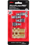 V Style One Quarter Inch NPT Coupler And Plug Kit Six Piece High Flow Heavy Duty For Air Lines Low Pressure packaging