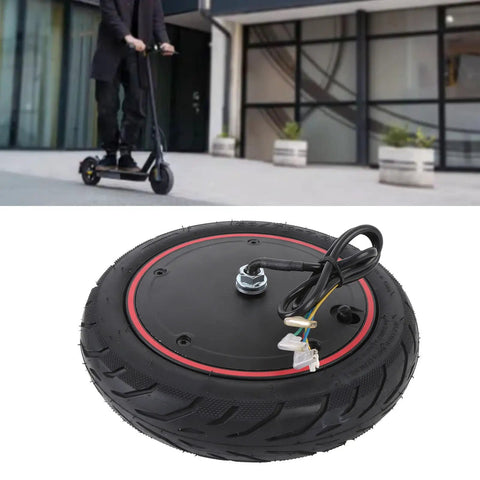 350W High Power Hub Motor Wheel Kit for Electric Scooters with aluminum alloy vacuum tire, urban commute scene