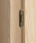 First Class Antique Brass Cabinet Hinges For Your Kitchen Renovation Project, 1/2 Inch Overlay Panel on wooden door.