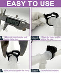 146 Piece Nylon Hose Clamp Set With Double Grip Ratcheting Clamps In 10 Sizes Ranging From 6.1 To 26.1 Mm In A Sturdy Plastic Storage Box POM Material Perfect Assortment Kit For Automotive And Household Tubing Sealing installation steps