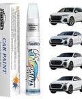 Audi Glacier White Metallic Touch Up Paint Kit LS9R 2Y Exact Color Match For Audi Models with repair pen and cars