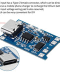 TP4056 Lithium Battery Charging Module And Protection Board With Type C Input 15 Pack, 5V input, compact size.