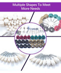 Get Gassed With This Insane 120 PCS Polishing Kit For Your Rotary Tool That Includes Abrasive Buffing Wheels And 1/8 Inch Shank Bits To Make Anything Look Fresh And Totally Clean In A Jiffy! Various abrasive buffing wheels and shank bits arranged in multiple shapes.