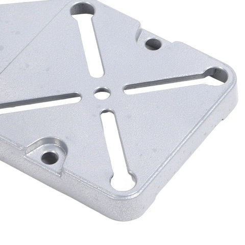 Heavy Duty Bench Drill Stand With Cast Iron Base For Universal Power Tools, aluminum alloy construction mounting plate top view.
