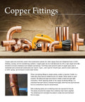 Solid Two Point Five Inch Straight Copper Coupling With Sweat Ends And Rolled Tube Stop Built Tough For No Sweat Plumbing Repairs And Quick Pipe Installations displayed among other copper fittings.