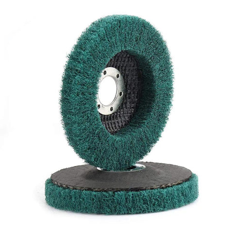 10 Piece Nylon Fiber Flap Disc Set 180/320 Grit For 4 Inch Angle Grinder Metal Polishing Buffing Grinding Deburring