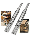 Soft Close Drawer Slides 30 Inch Heavy Duty Self Closing Cabinet Drawer Runners with 3 Fold Full Extension Ball Bearing Slides