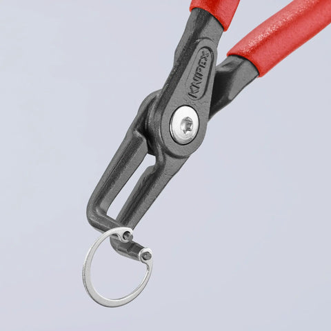 4-Piece Pro-Grade Precision Circlip Snap-Ring Pliers Set for 10 to 60mm shafts with non-slip grips and oil-hardened tips