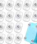 Self Adhesive Caster Wheels 16 Pack for Heavy Boxes Clear Steel Silent and Stable Move With Ease Peel and Stick Installation Ground Friendly Scratch Free Performance Ideal for Home Office Storage clear wheels on box