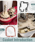 6 oz food-grade grease for KitchenAid stand mixer; gasket parts and damaged gears with 9709511/4162324.