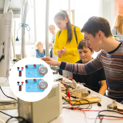 Students using Hands On Electric Bell Lab Kit With Electromagnet And Relay For Real World Electricity Lessons Classroom Science Experiments And STEM Education Tools Now