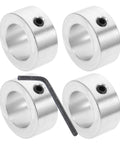 Heavy Duty Galvanized Steel Screw Lock Collar Locking Ring With Wrench Kit For Drive Shafts Automotive Parts Installation, 4-pack