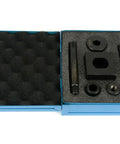 Double D Punch Die Set 1-3-8 By 1-1-8 Inch Knockout Hole Kit with foam-lined case and steel dies for electricians