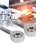 Beefy Galvanized Joint Bearing For Mechanical Linkage, Male Rod End With Left Thread, SAL6T K, 6mm Bore, Self Lubricating, Heavy Duty 4.4kN Dynamic Load And Solid Static Load For Repair Tasks, shown pair