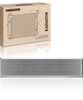 Replacement Center Cooler Radiator Assembly For Tesla Model S 2016 To 2022 Electric bev, showing sleek gray design and box.
