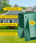 Heavy Duty Swing Set Brackets Bundle With Two A Frame Brackets Four Swing Hangers And Two Seats All Mounting Hardware Included Green Durable Porch Yard Playground Swing Kit