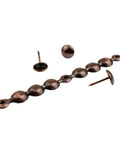 Premium Antique Copper Upholstery Tacks Killer Nailhead Trim Seven Sixteenths Inch Heads Five Eighths Inch Shanks Robust Four Inch Strips.