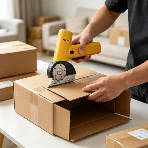 Cordless Electric Scissors For Fabric Leather Cardboard Carpet And More Rechargeable Handheld Cutting Tool With Sharp Blade For Precise Clean Cuts And Quick Box Openings This Beast Of A Cutter For DIY Projects. cutting cardboard box