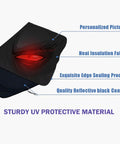 Universal Car Windshield Sun Shade Foldable Front Window Cover Blocks UV Rays and Heat Easy Install material features