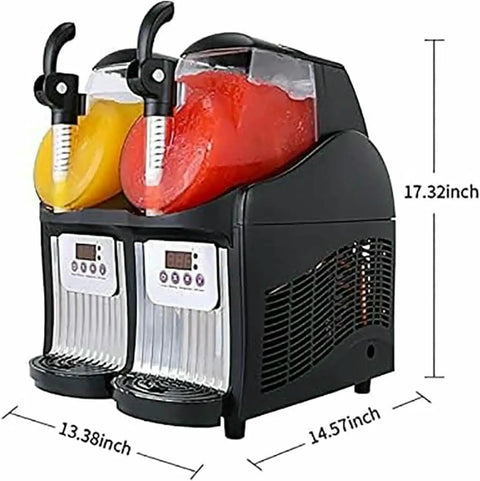 Pro Level Dual Tank Frozen Drink Maker And Slushie Dispenser With Serious Chill Factor For Smoothies Ice Cream And Cold Beer, two tank design.
