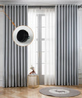 Small Size End Cap Replacement Finials Set Of 2 Black For Curtain Rods Easy Install For Standard Three Quarter Inch Rods With 0.47 Inch Screws Durable Metal Finish on black curtain rod in living room