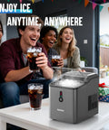 Countertop Nugget Ice Maker With FlashChill For Fast Ice In Six Minutes, Chewable Nuggets For Quick Cold Drinks at a party
