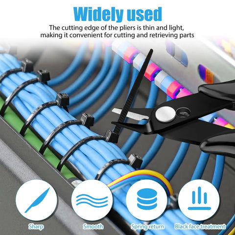 Deburring Tool Set for 3D Printing and Metal Work with 10 High Speed Steel Blades, Micro Cutter Tweezers, Handle and Flush Cutter in use