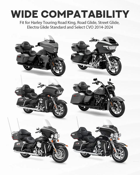 Tour Luggage Pack Quick Disconnect Wiring Harnesses For Harley Touring Rigs Plug And Play Power Tap Harnesses Fit Road Glide Road King Street Glide Electra Glide Standard And CVO Models 2014 To 2024