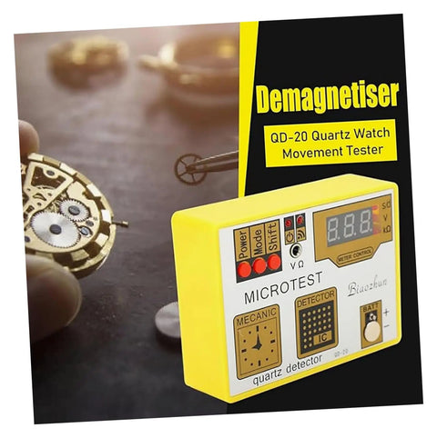 Watch Movement Tester Timegrapher With LCD Display And LED Indicator Built In Demagnetizer Pro Grade Tool front view