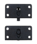 Front view of 2 Sets 58x31mm Black Sliding Cabinet Hardware Nylon Pulley Roller for Sliding Doors Drawers Windows and Closets Durable ABS Nylon Bearing System Delivers Smooth Quiet Operation and Long Lasting Performance.