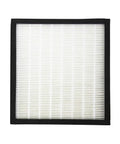 Replacement Pet Air Purifier Filter Set for Oreck Airvantage and WK01234QPC, H13 HEPA filter with black frame, front view
