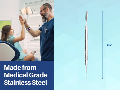 Lecron Wax Carvers 6.5 Inch Set Of 3 Double Ended Dental Lab Tools For Wax Sculpting And Carving, Pro Grade Precision Restorative Dentistry Instruments In Surgical Grade Stainless Steel, Built For Boss Level Contouring And Modeling, 6.5-inch stainless steel carver