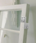 Sturdy Decorative Stainless Steel Flag Shaped Door Hinges Six Pairs Wear Resistant Easy to Remove Lift Off Hinges for Home Doors