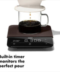 Precision Coffee Scale With Built In Timer For Pour Over, 6 Pound Capacity, Measures From 0.5 Gram Increments To 0.1 Gram Steps